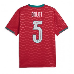 Portugali Diogo Dalot #5 Jalkapallovaatteet Kotipaita MM-kisat 2026 Lyhythihainen